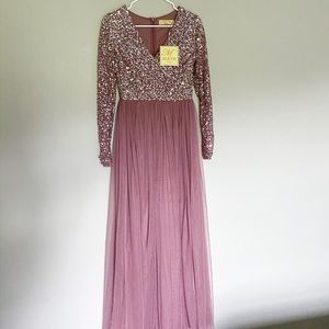 ASOS sequin maxi dress